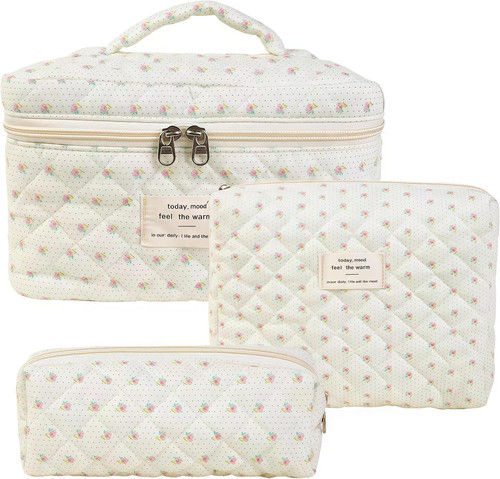 Beauty case pezzi floreale - 3,