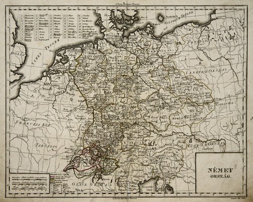 Germania originale incisione - germania,