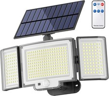 Topabol TBD-33 Lampada solare LED sensore di movimento telecomando IP65 faretto