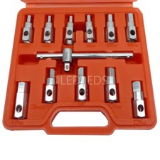 SET 11PZ DI CHIAVI BUSSOLA PER TAPPI SCARICO OLIO TRIANGOLO ESAGONALE QUADRATO