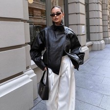 ZARA GIACCA ECOPELLE NUOVA