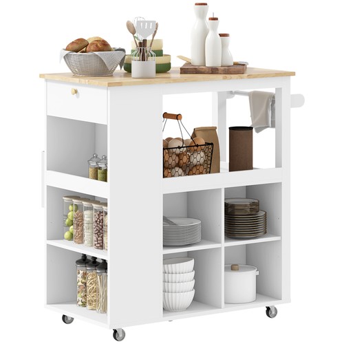 Homcom carrellino cucina - carrellino,