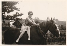 B4 - Foto Photo Fotografia Anni 70 - Donna a Cavallo