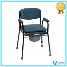 SEDIA COMODA REGOLAZIONE IN ALTEZZA, SEDIA WC DA CAMERA ANZIANI DISABILI