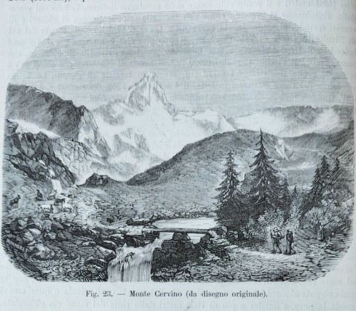 1890 monte cervino stampa - monte,