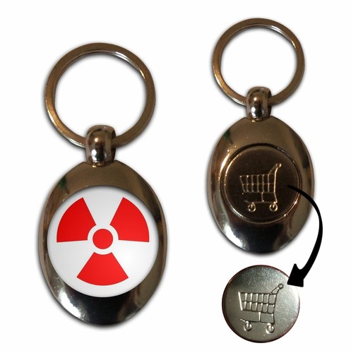 Red nuclear symbol shopping - red,