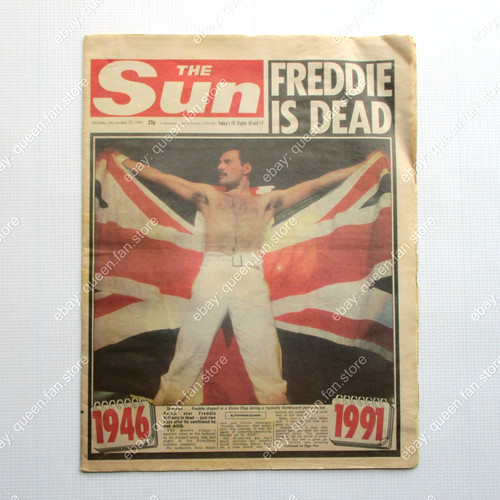 Queen freddie mercury the sun - freddie,