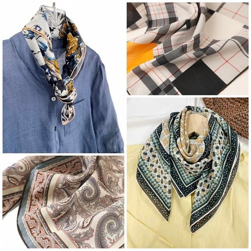 Foulard seta cotone cm - cotone,