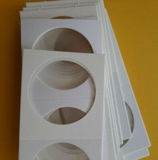 20 PEZZI CARTONCINO OBLO ADESIVI oblò 39,5 mm PROTEGGE CONSERVA PORTA MONETE 