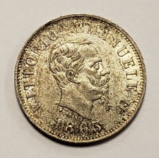 1863 MBN Italy 50 Centesimi -