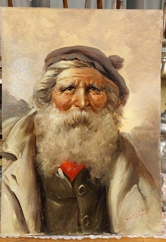 Dipinto olio legno - su,