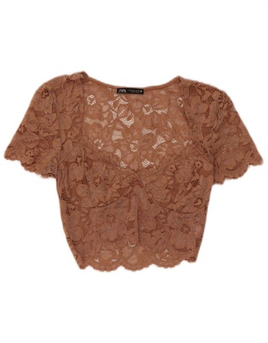 Top blusa donna - zara, pizzo