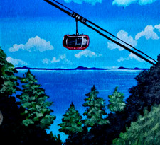 Quadro nautico paesaggio