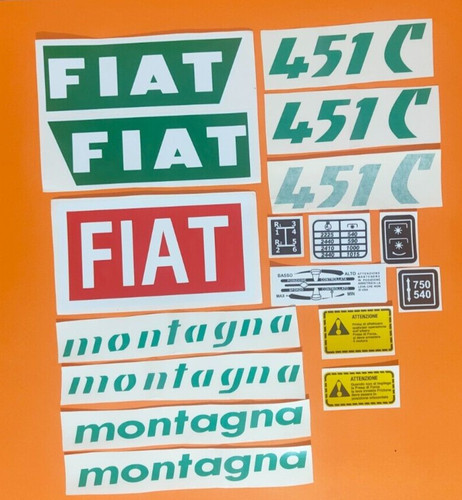 Adesivi decalcomanie fiat 451 - decalcomanie,