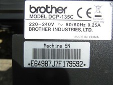 STAMPANTE BROTHER DCP135C SCHEDA ALIMENTAZIONE SEV16 OK ,VEDI DESCR., E FOTO