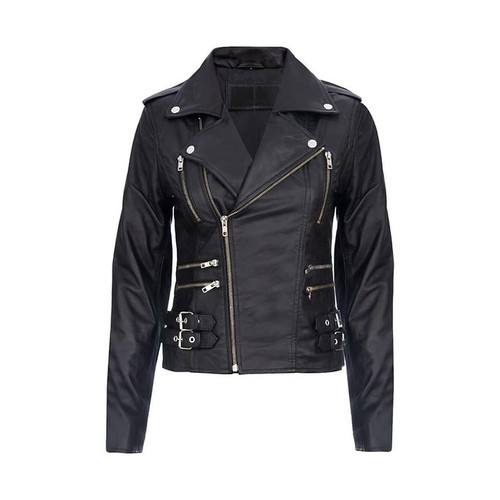 Giacca donna biker - , vera