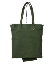 Bulgari - Borsa verde in vera