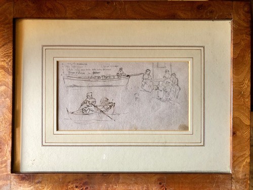 Antico disegno barca - antico,