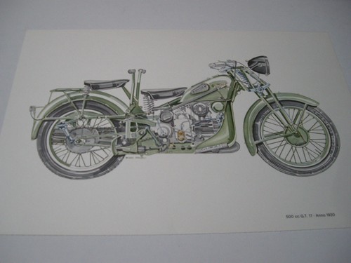 Moto guzzi stampa - stampa, originale