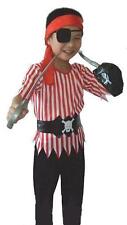 Costume vestito fantasia ragazzo pirata ETÀ 4, 5, 6, 7, 8, 9 ANNI