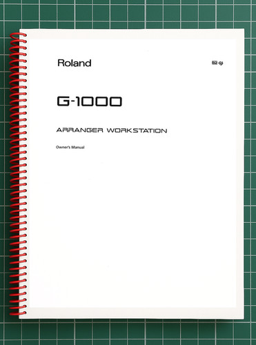 Roland 1000 manuale del - roland, g-1000
