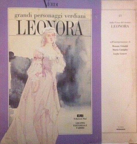 Giuseppe verdi leonora - lp,