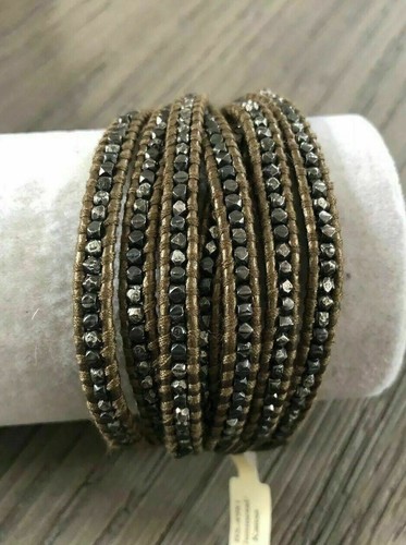 Bracciale pelle kansa - in,