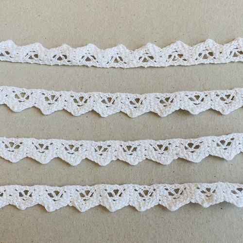Nastro cotone bianco brillante