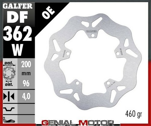 Galfer front brake disc - disc, wave