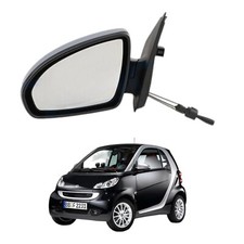 Specchio Retrovisore Sinistro SX per SMART Fortwo 2007-2014 Meccanico (NERO)