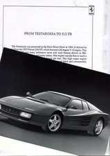 Ferrari 512TR - Brochure Press