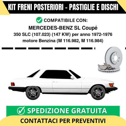 Kit freni posteriori - kit,