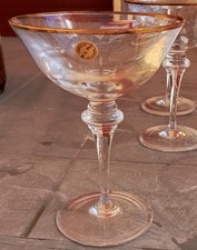 Set 6 Coppe Champagne Cristallo Vintage piombo 24%