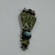 Ciondolo diaspro labradorite - ciondolo,