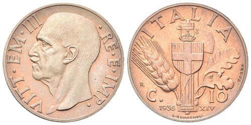 Centesimi impero 1936 - centesimi,