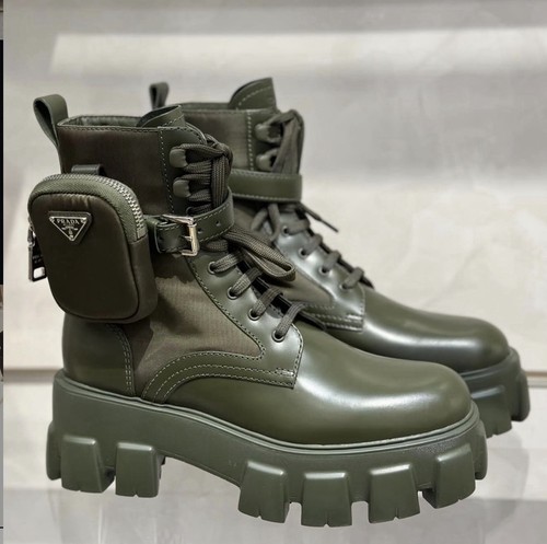Prada monolith leather and - leather,