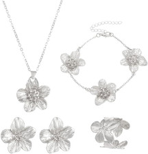 Set Gioielli Floreale Dorato