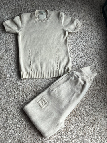 Set fendi cashmere panna - set,