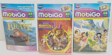 LOTTO DI 3 VTECH MOBIGO TOUCH LEARNING GAME SYSTEM MADAGASCAR BRAVE EXPLOR