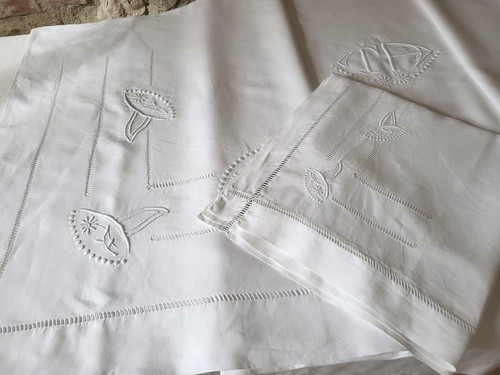 N20 ancienne parure drap - ancienne,