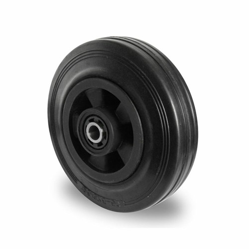 Gomma solida ruota nero 200mm - gomma,