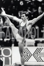 Foto vintage Ginnastica, 1997, corpo libero, Yuri Chechi