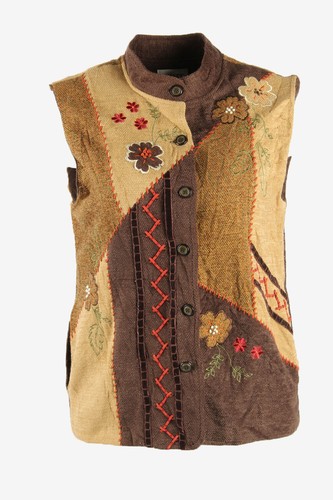 Gilet vintage floreale - gilet,