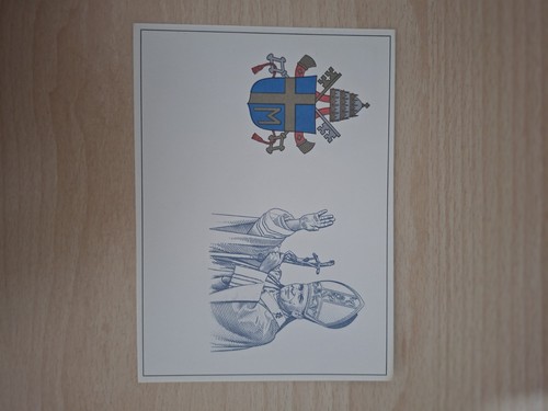 Cartolina papa giovanni - papa, ii