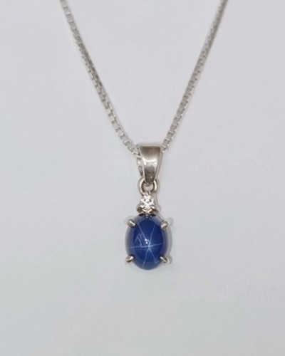 Collana con ciondolo - , zaffiro