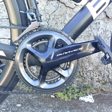 Bici da strada BMC, ruote Fulcrum in carbonio, gruppo Dura Ace. freni a pattini.