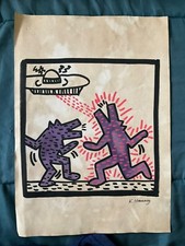 KEITH HARING disegno su