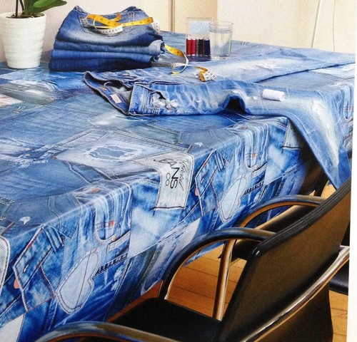 Tovaglia tessuto jeans blu - in,