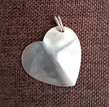 Ciondolo donna in argento 925 a forma di cuore con gancio