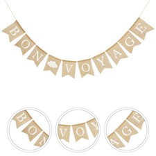  Striscione in tela da imballaggio Bandierine Bon Voyage Bandiere nautiche per